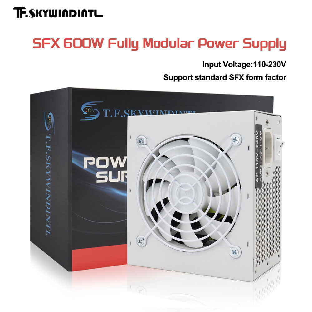 Pc Gaming Watt - T.F.SKYWINDINTL SFX 600W Full Modular Power