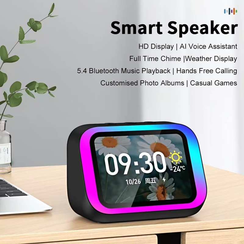 Rgb Light Strip - AI Voice Assistant Bluetooth Speaker With