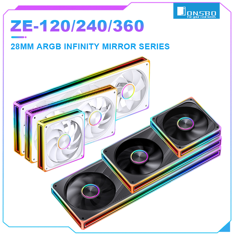 Pc Gaming Ff - JONSBO ZE-120/240/360 PC Case Fan ARGB