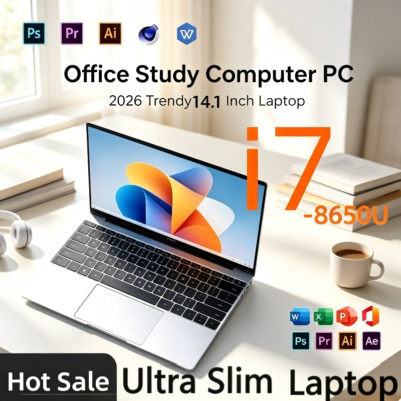Pc Gaming Intel Core I7 - Ultra Slim 14.1 Inch Laptop 32GB