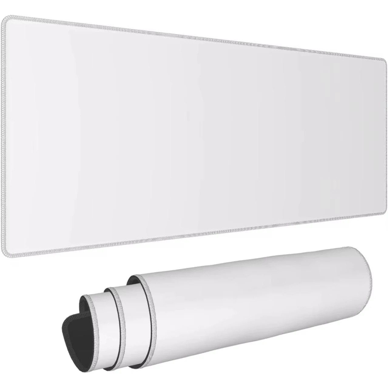 Pc Gaming White - White Large Mouse Pad Carpet Simple