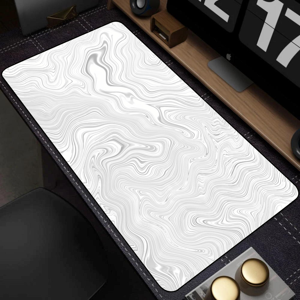 Pc Gaming White - Large Black and White Art Mouse