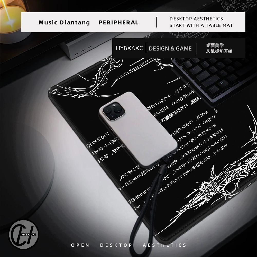 Black White Cybersigilism Desk - Pc Gaming White recension och pris