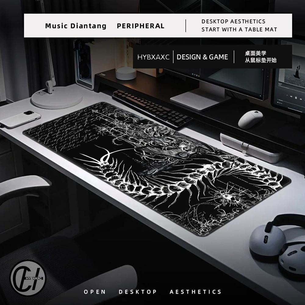 Black White Cybersigilism Desk - Pc Gaming White recension och pris