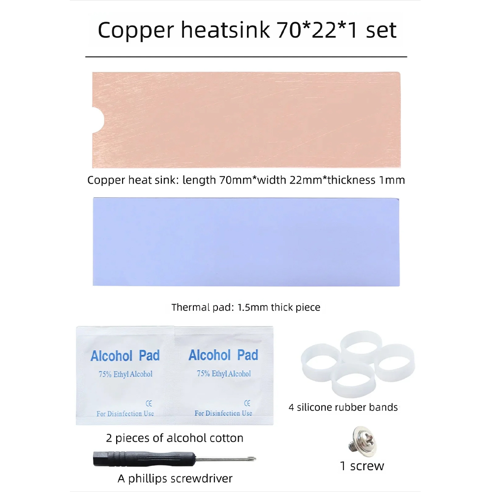 M.2 SSD Heatsink for NVMe NGFF - Laptop Cooling Pad recension och pris