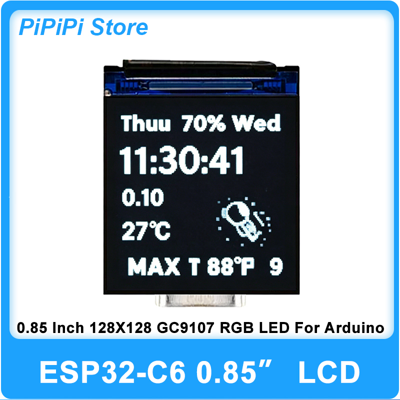 ESP32 C6 0.85 Inch 128X128 IPS - Rgb Light Strip recension och pris