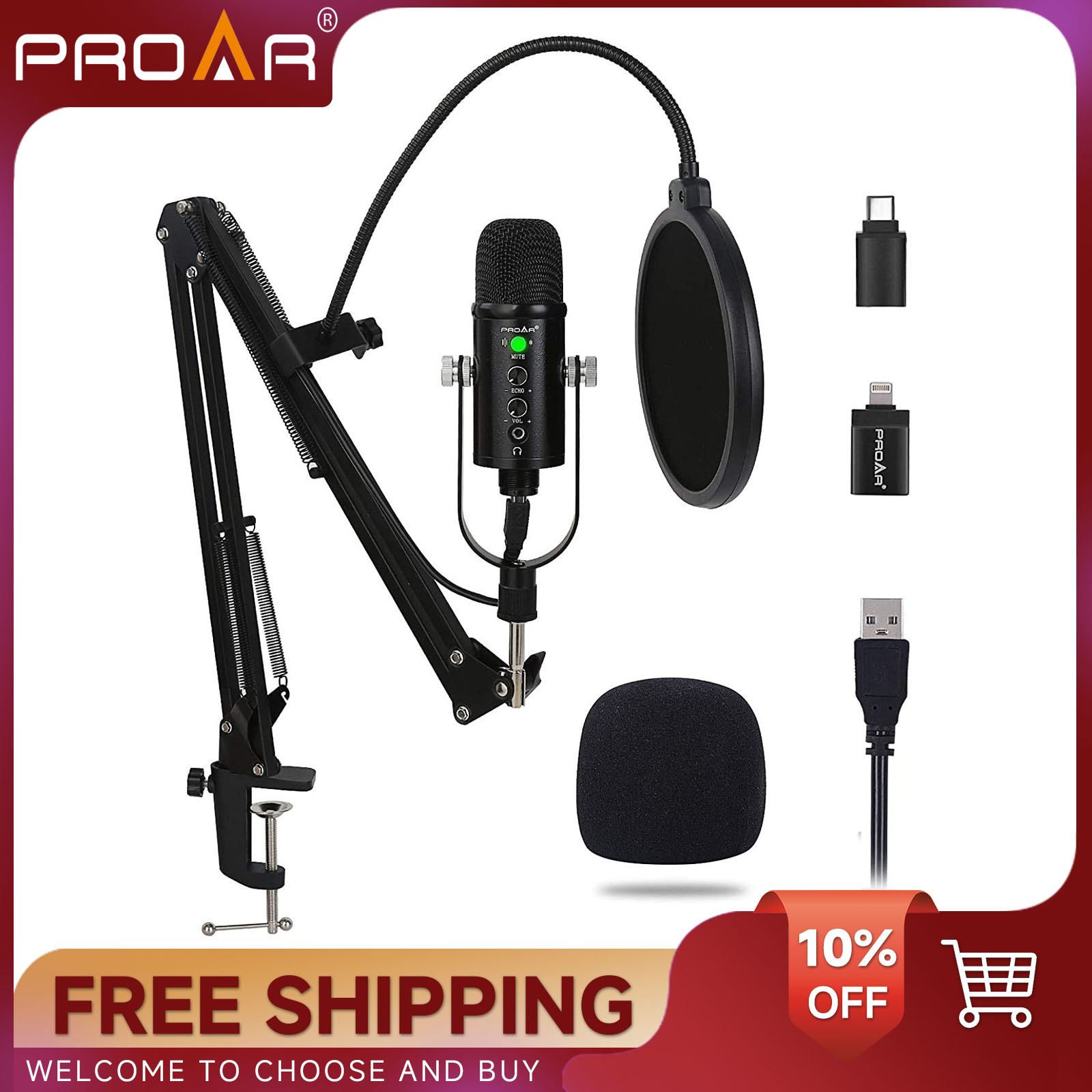BM86 USB Condenser Microphone  - Pc Gaming Youtubers recension och pris