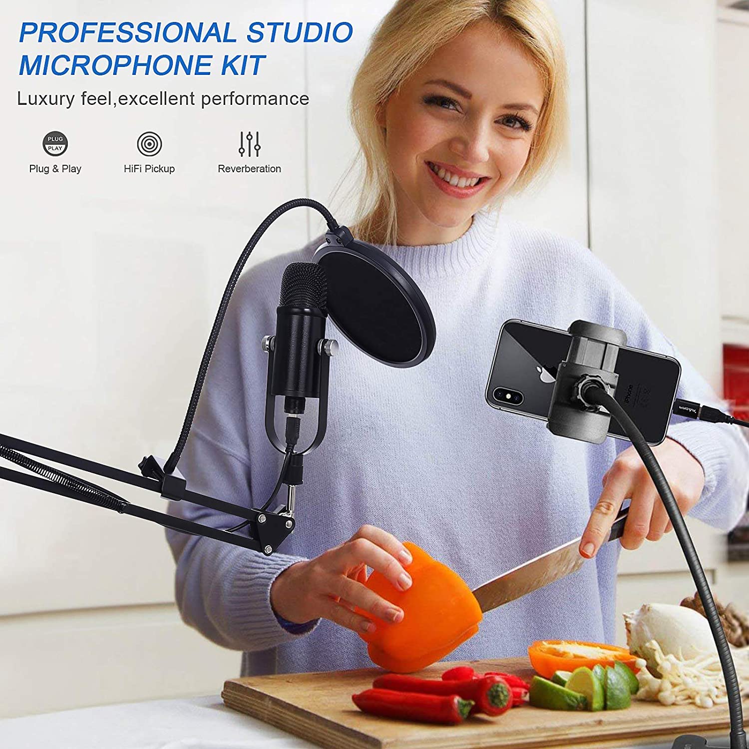 BM86 USB Condenser Microphone  - Pc Gaming Youtubers recension och pris