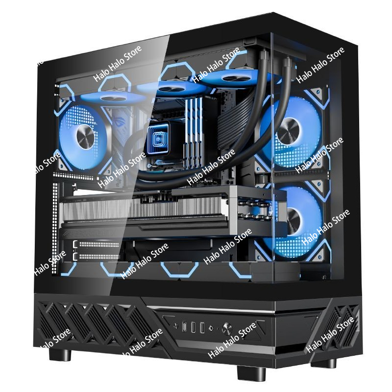White Seaview ATX PC Case Temp - Pc Gaming White recension och pris