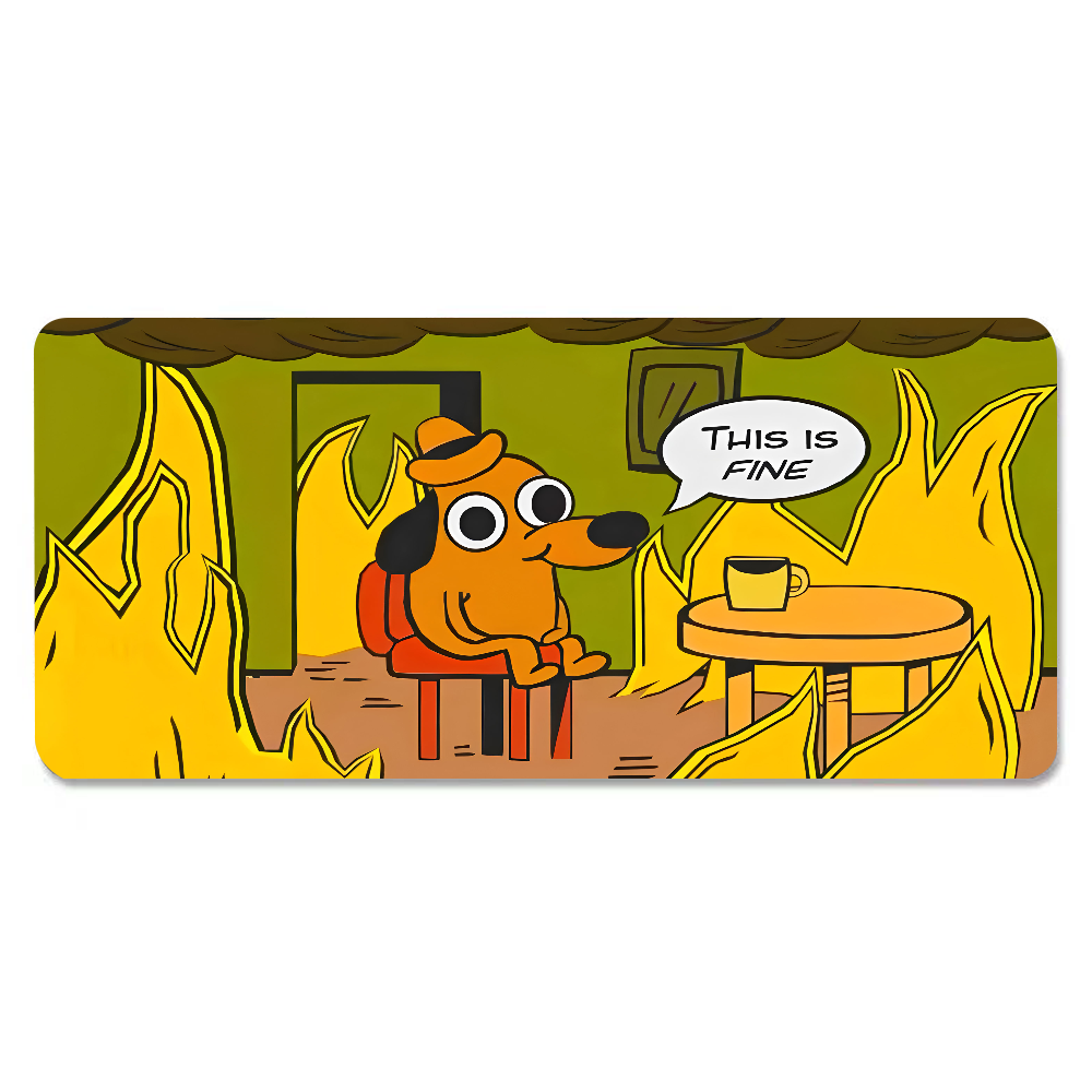 This Is Fine Dog Dachshund Mou - Pc Gaming Handheld recension och pris