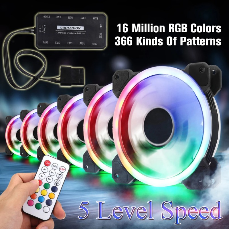 120mm RGB Quiet Adjustable PC  - Pc Gaming Ff recension och pris