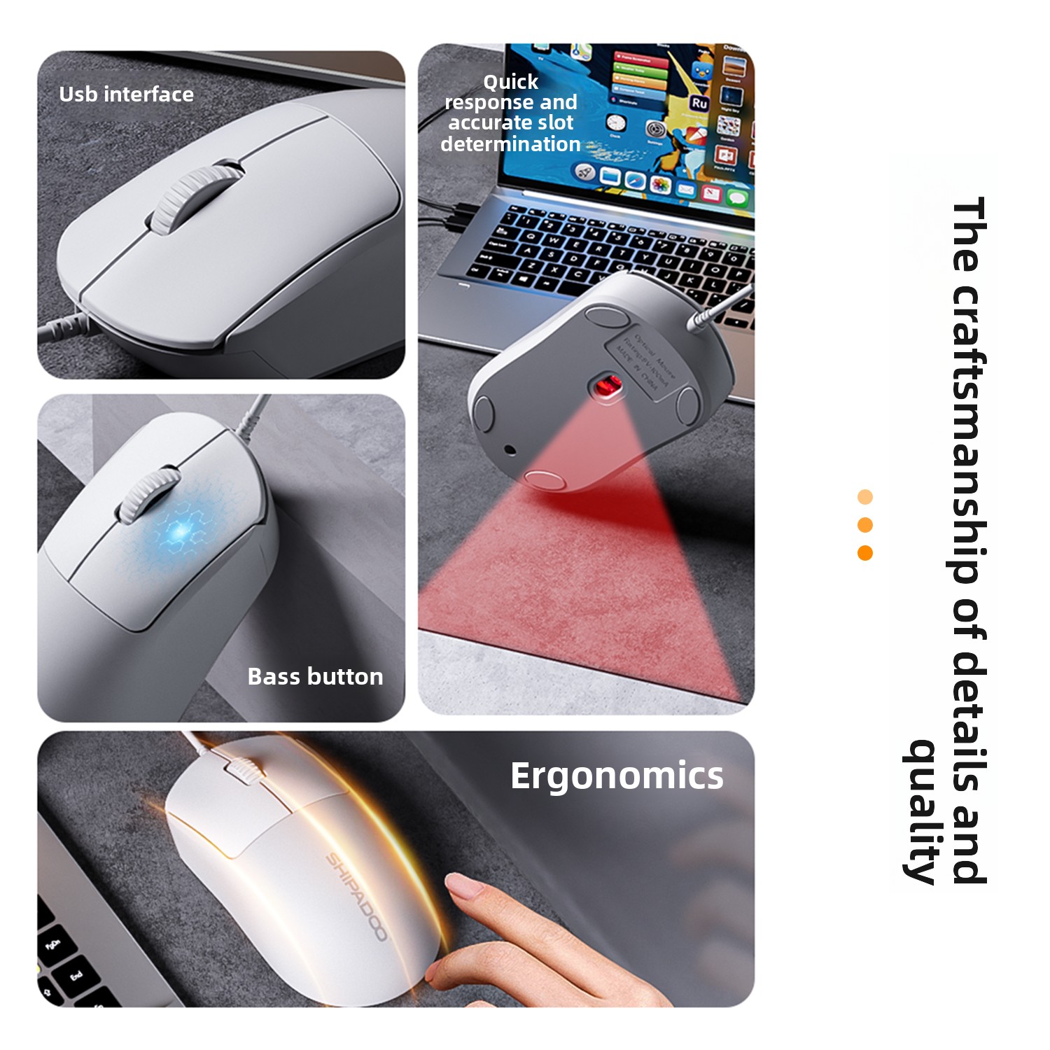 New S310 USB Wired Gaming Mous - Pc Gaming Xiaomi recension och pris