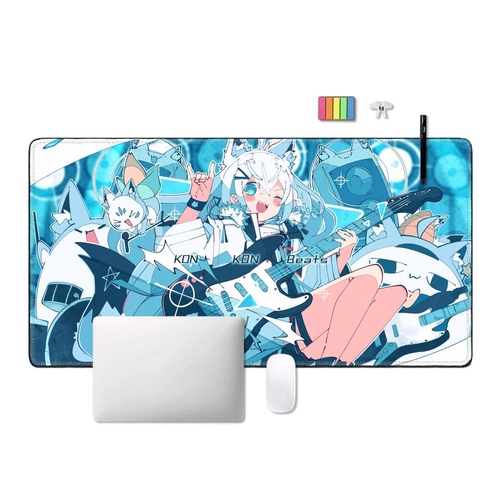 Shirakami Fubuki Mouse Pad Lap - Pc Gaming White recension och pris