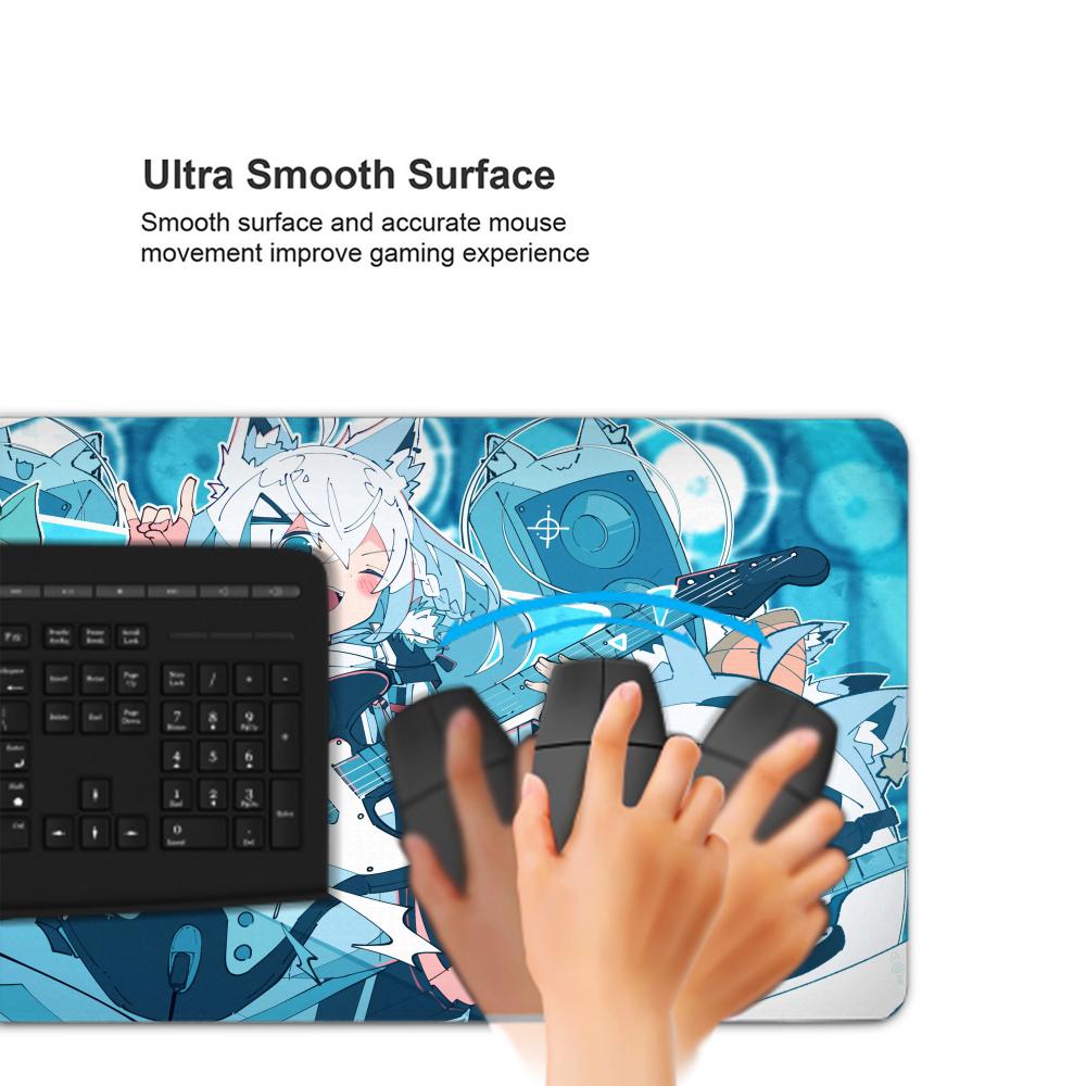 Shirakami Fubuki Mouse Pad Lap - Pc Gaming White recension och pris