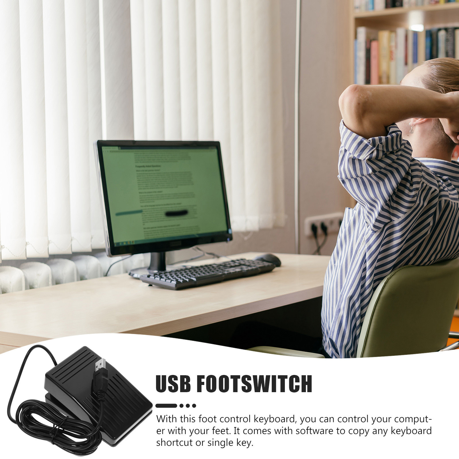 USB Foot Pedal Single Foot Ope - Usb Foot Pedal Gaming recension och pris