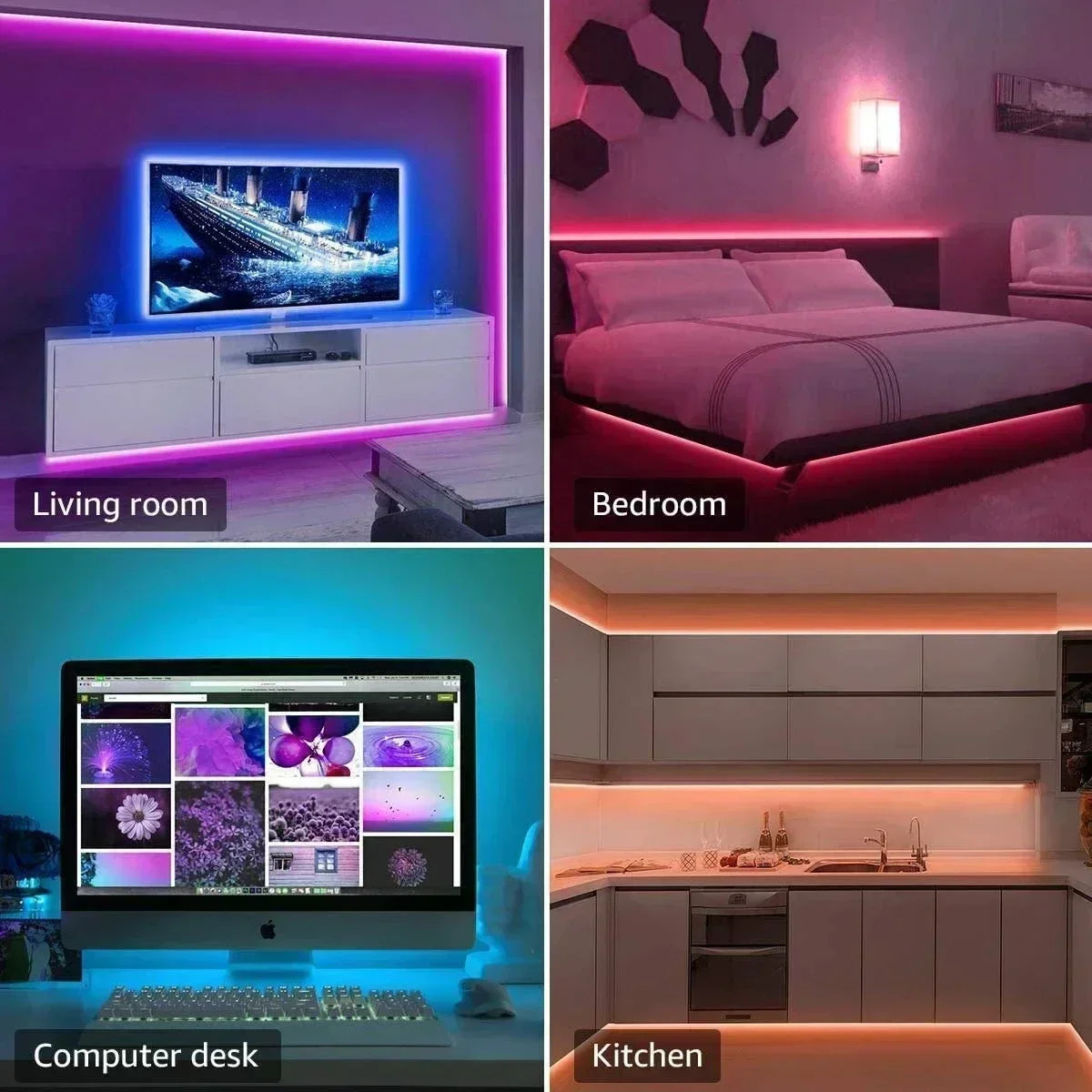 Smart RGB LED Gaming Light Str - Rgb Light Strip recension och pris