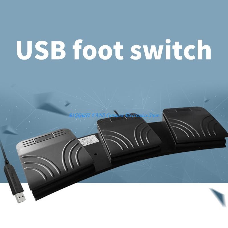 Triple USB Foot Pedal Photoele - Usb Foot Pedal Gaming recension och pris
