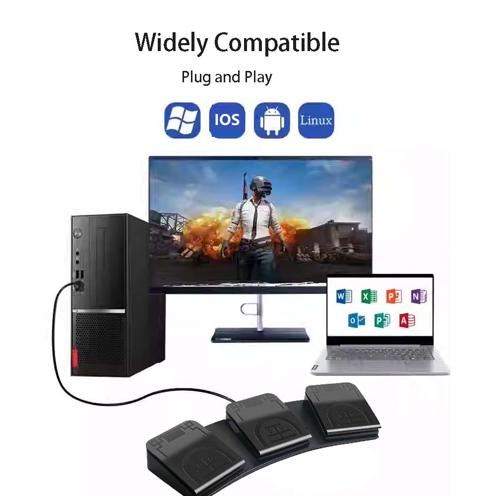 MIDI USB Foot Pedal Control Sw - Usb Foot Pedal Gaming recension och pris