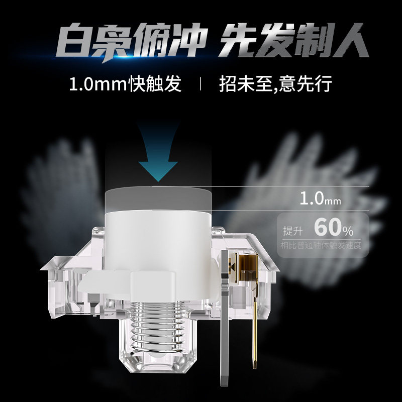 Kailh Choc White Owl Switch Mi - Pc Gaming White recension och pris
