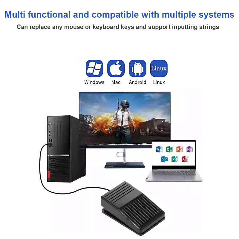 USB Foot Pedal Control Switch  - Usb Foot Pedal Gaming recension och pris