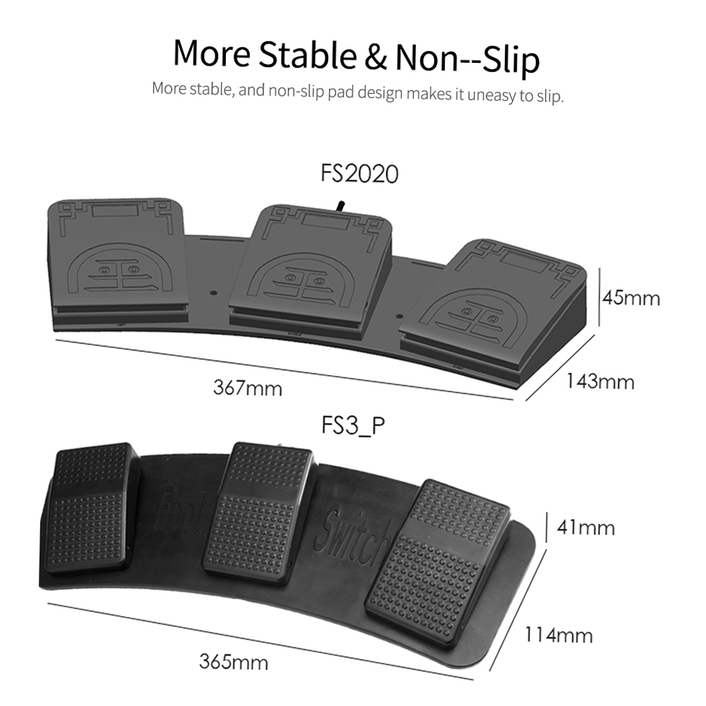 FS2020U1 USB Foot Switch Contr - Usb Foot Pedal Gaming recension och pris