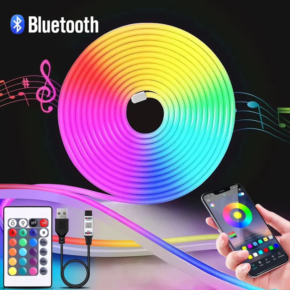 1-5m RGB LED Neon Strip Light  - Rgb Light Strip recension och pris